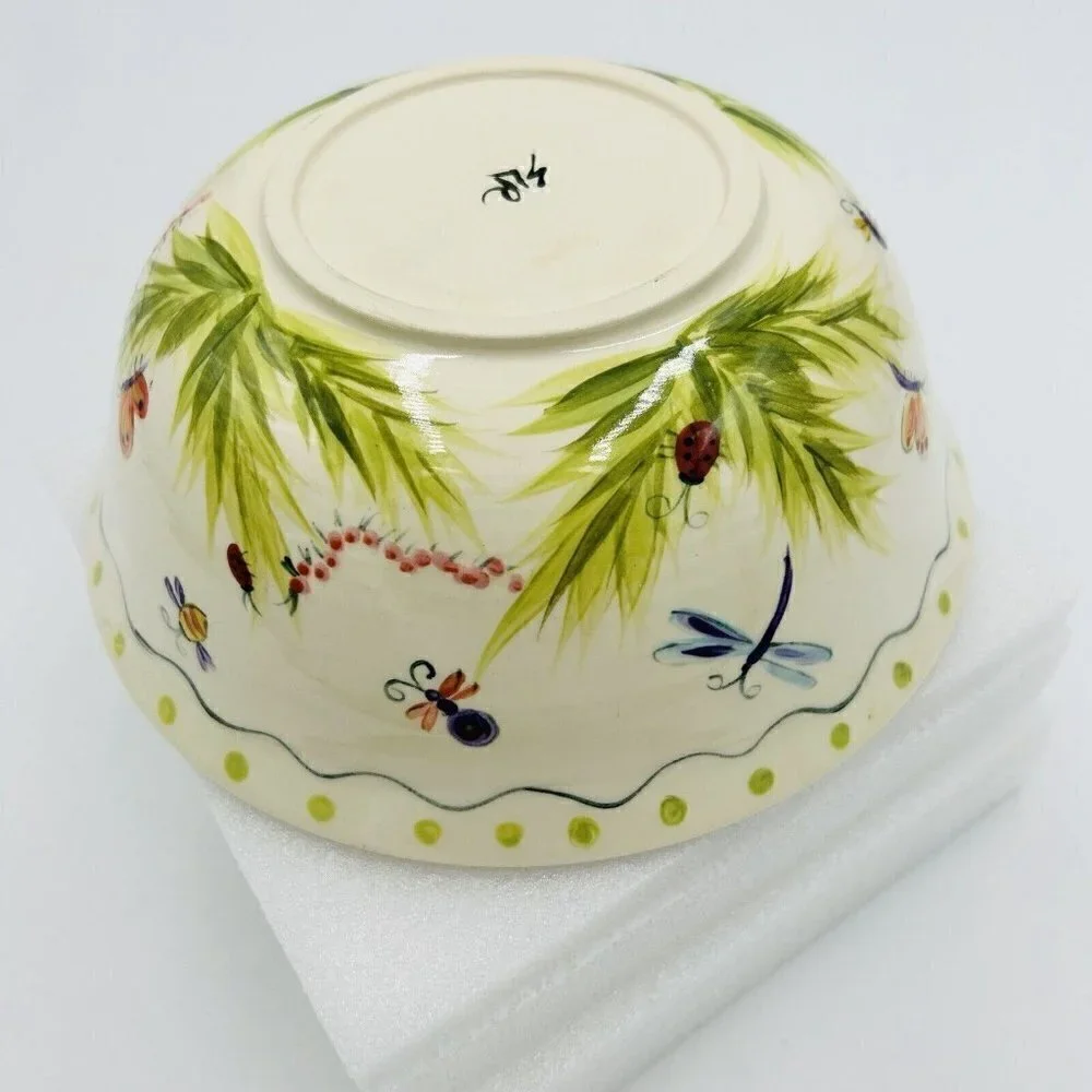 Hand Painted Art Pottery 8.25” x 3